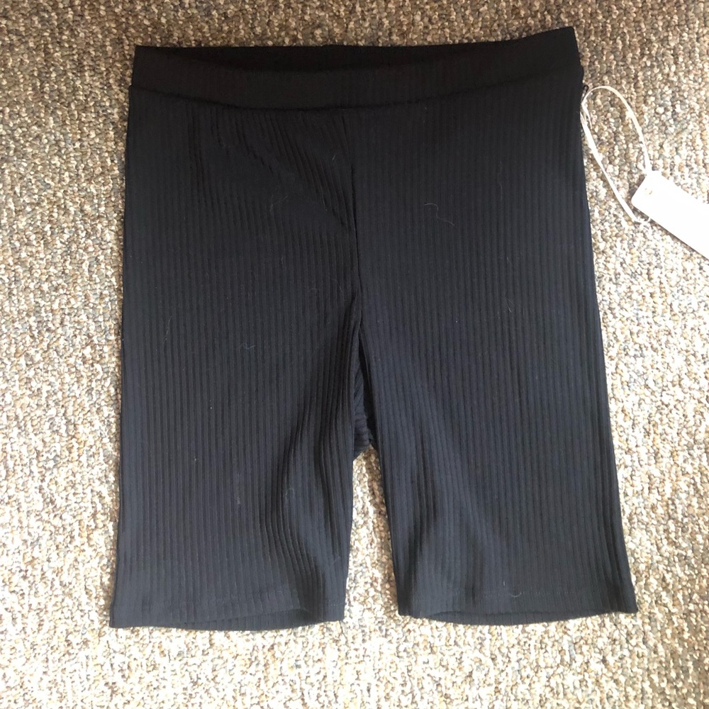 Black biker shorts